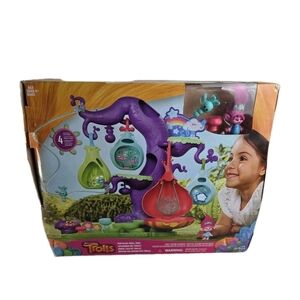 Trolls POD'ULAR TROLL TREE PLAYSET DreamWorks Hasbro 2017 NEW Open Box